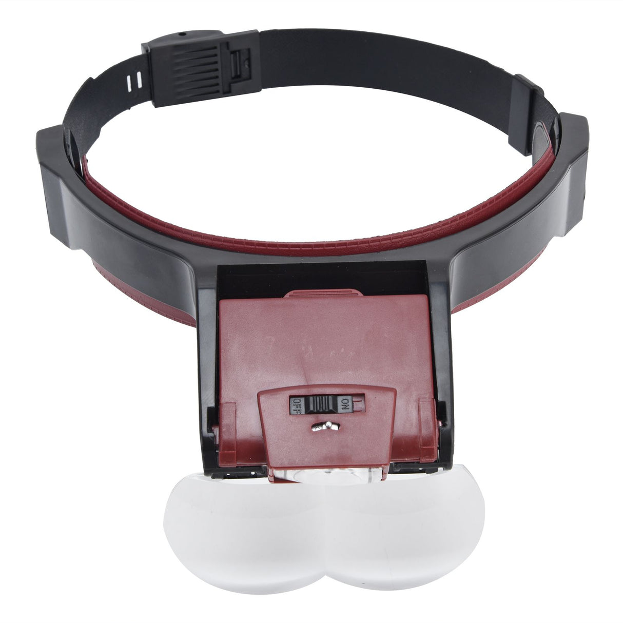 LED Head-mounted Jewelry Magnifying Glass Four Groups of Lenses Head-mounted Magnifier for Reading Painting Repairing Appreciating Jewelry