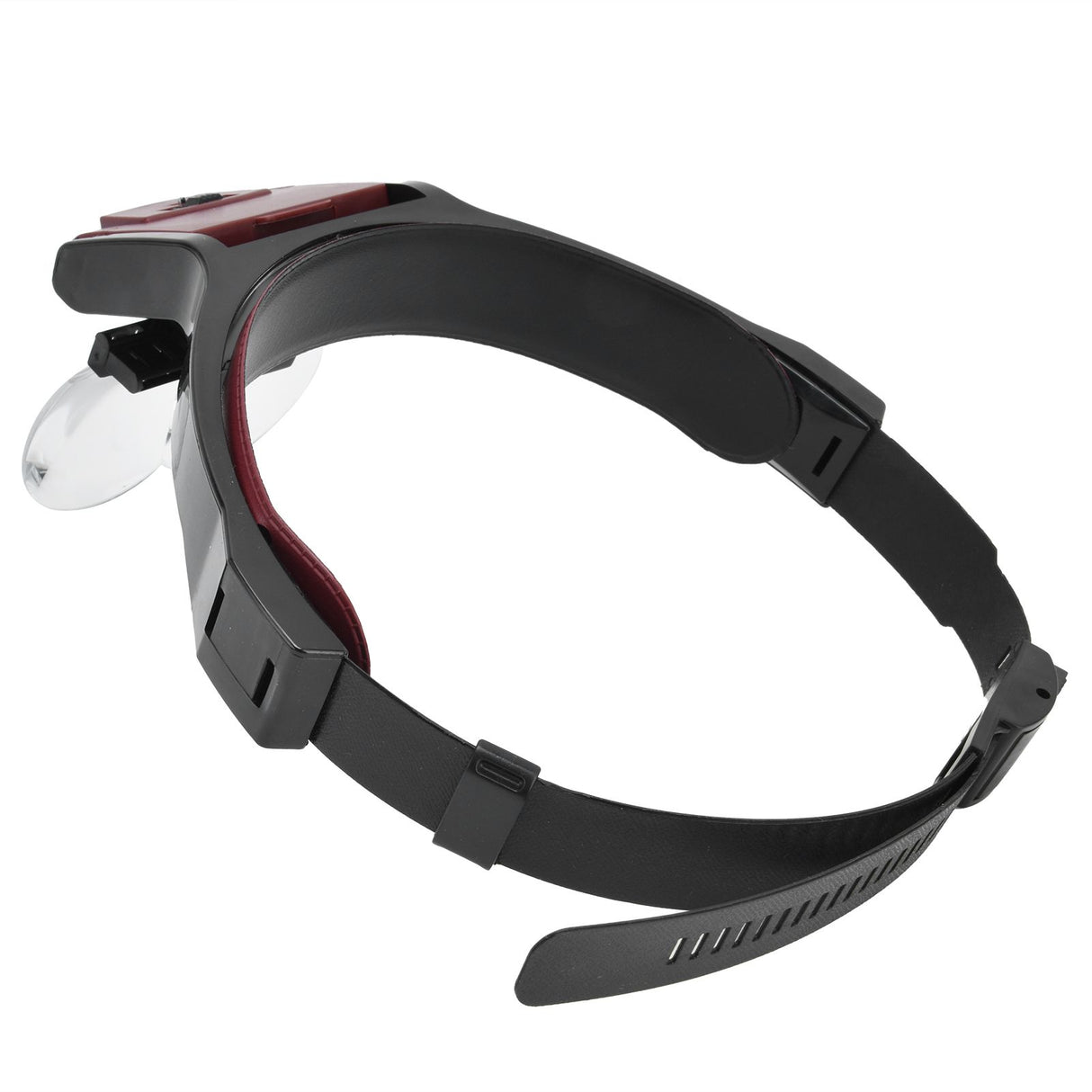 LED Head-mounted Jewelry Magnifying Glass Four Groups of Lenses Head-mounted Magnifier for Reading Painting Repairing Appreciating Jewelry