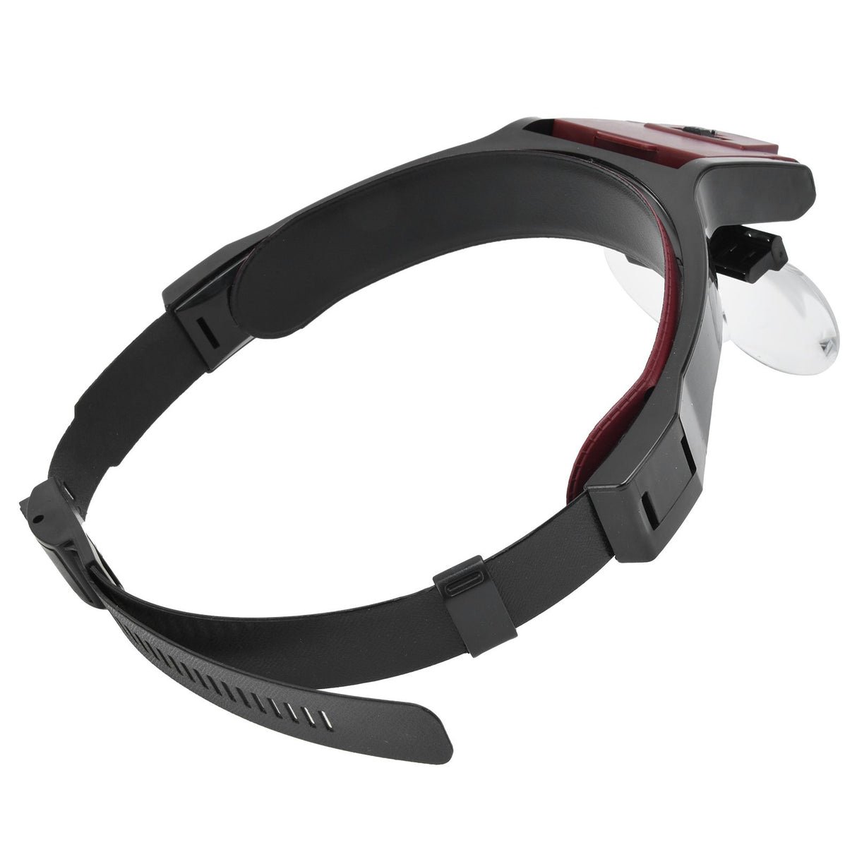 LED Head-mounted Jewelry Magnifying Glass Four Groups of Lenses Head-mounted Magnifier for Reading Painting Repairing Appreciating Jewelry