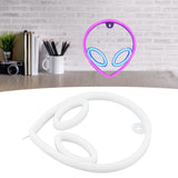 Unique Alien Neon Light Battery/USB Operated Decorative LED Neon Sign Wall Decoration Pink Blue - Extra Image