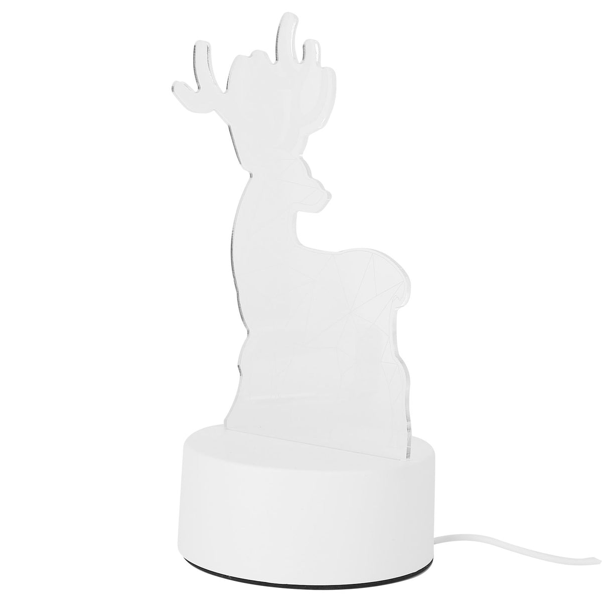Night Lamp Three Dimensional Deer Table LED USB Night Light Bedroom Bedside Lamp for Halloween Christmas Children's Gifts