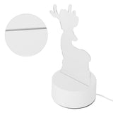 Night Lamp Three Dimensional Deer Table LED USB Night Light Bedroom Bedside Lamp for Halloween Christmas Children's Gifts