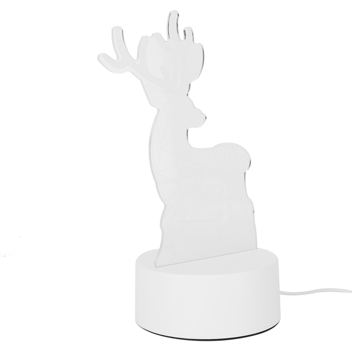 Night Lamp Three Dimensional Deer Table LED USB Night Light Bedroom Bedside Lamp for Halloween Christmas Children's Gifts