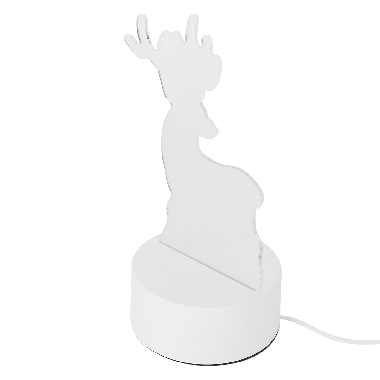 Night Lamp Three Dimensional Deer Table LED USB Night Light Bedroom Bedside Lamp for Halloween Christmas Children's Gifts