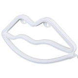 LED Neon Light Lip Shape USB Or Battery Powered Decoration Night Light for Bedroom Bar Festival - 45-Degree Angle