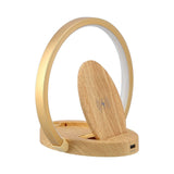 LED Wireless Charger Lamp with 3 Lighting Mode Eye‑Caring Reading Light for Bedroom HomeOval Style - 45-Degree Angle