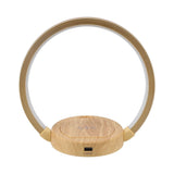 LED Wireless Charger Lamp with 3 Lighting Mode Eye‑Caring Reading Light for Bedroom HomeOval Style