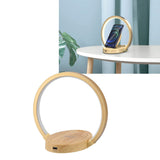LED Wireless Charger Lamp with 3 Lighting Mode Eye‑Caring Reading Light for Bedroom HomeOval Style - Extra Image