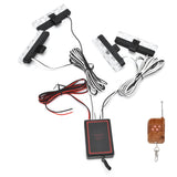 LED Red Blue Emergency Strobe Light 4x4LED Sync Flash Warning Lights 12V with Remote Control - Rear View