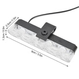LED Red Blue Emergency Strobe Light 4x4LED Sync Flash Warning Lights 12V with Remote Control