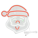 LED Neon Light Santa Claus Sign Lamp Art Wall Decoration Light for Bedroom Party Birthday Bar Club