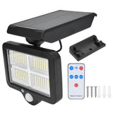 Solar Body Induction Wall Light IP65 Waterproof 160LED Remote Control Street Light for Outdoor