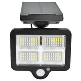 Solar Body Induction Wall Light IP65 Waterproof 160LED Remote Control Street Light for Outdoor - Low Angle