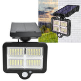Solar Body Induction Wall Light IP65 Waterproof 160LED Remote Control Street Light for Outdoor