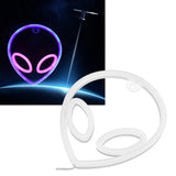 USB Powered Alien Neon Sign LED Decorative Neon Light Lamp for Living Room Bedroom Wedding