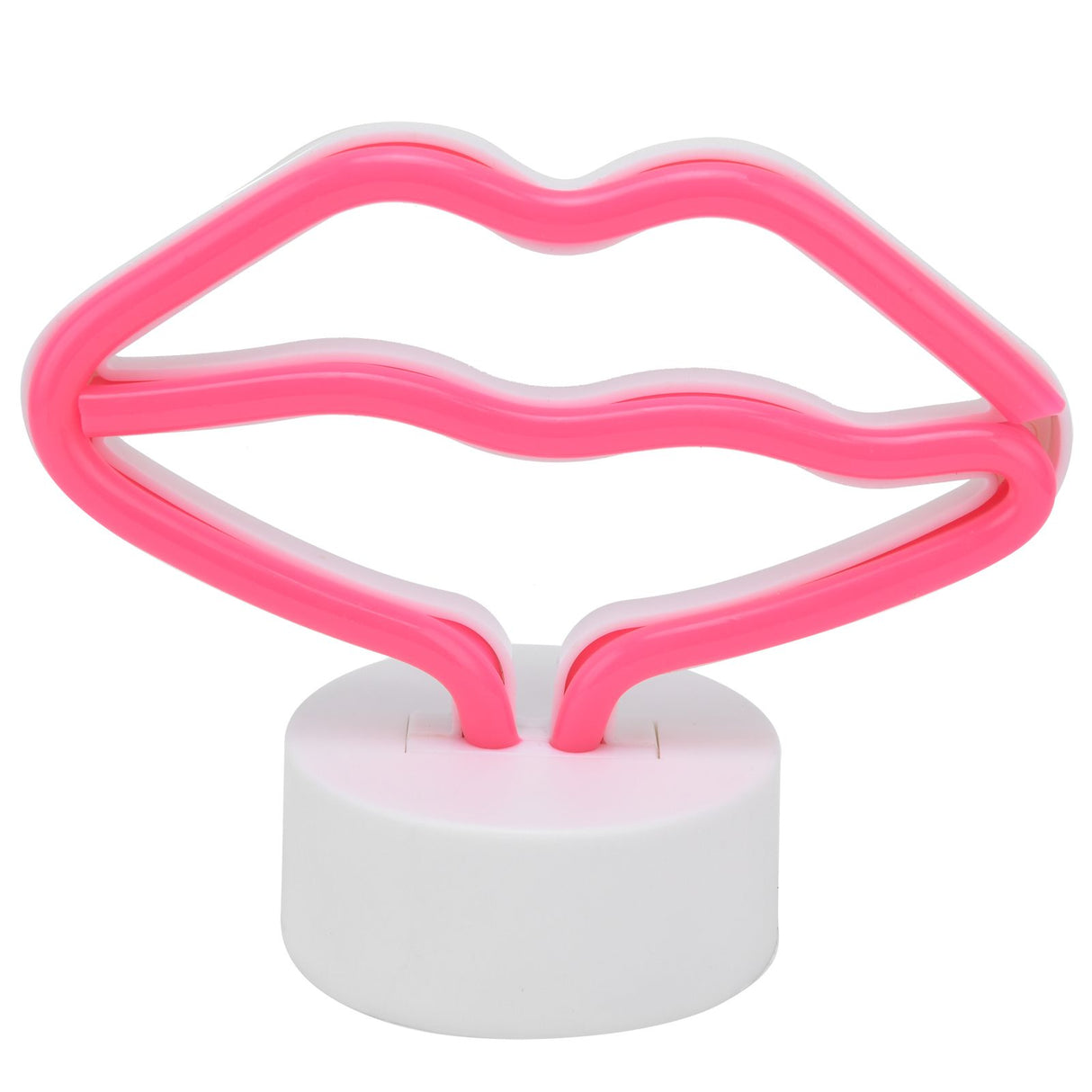 Lip Shaped LED Neon Signs with Stand USB Powered Neon Light Lamp for Baby Room Party