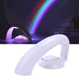 Rainbow Projection Lamp Colorful ColorChanging USB Power Supply Projector Light for Home Bedroom