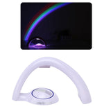 Rainbow Projection Lamp Colorful ColorChanging USB Power Supply Projector Light for Home Bedroom