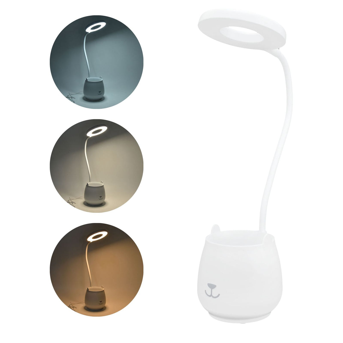Kids Lamp Rechargeable Eyeshield Folding 3 Adjustable Light Sources USB Power Supply Desk Lights for Home Office