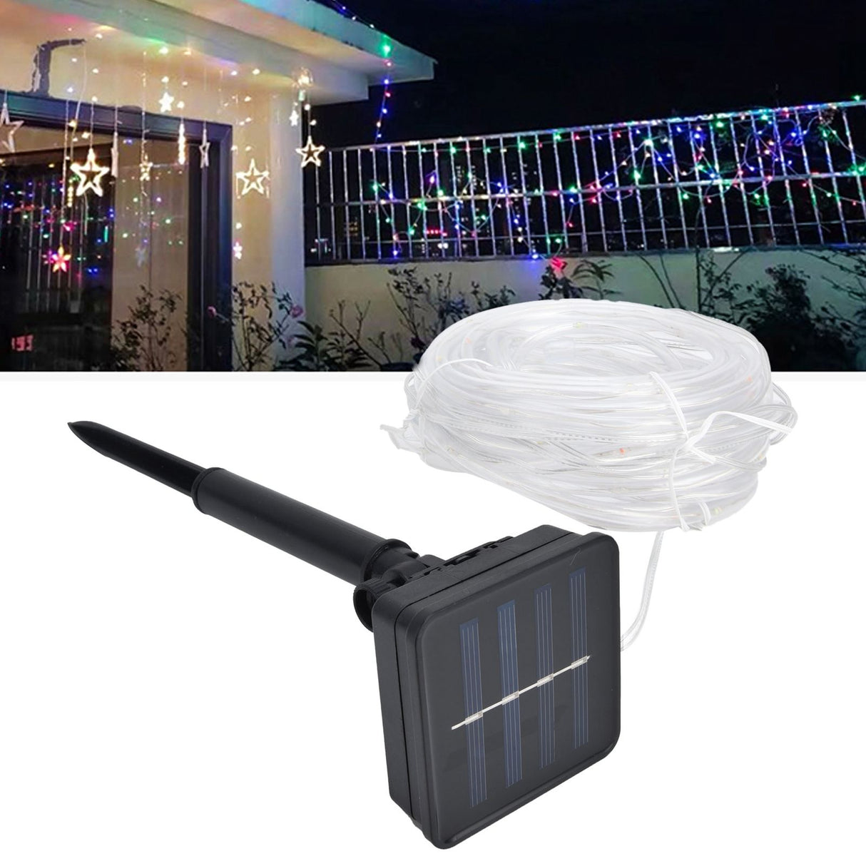 Solar String Light 8 Modes Environmental Protection Waterproof Outdoor Decorations for Garden Ornaments