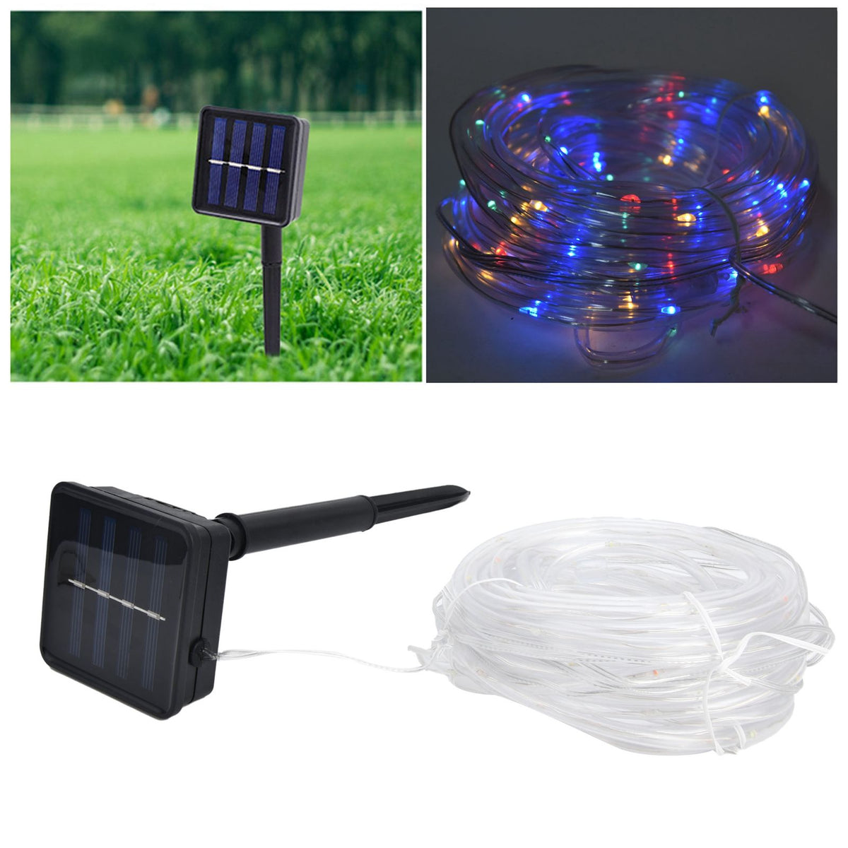 Solar String Light 8 Modes Environmental Protection Waterproof Outdoor Decorations for Garden Ornaments