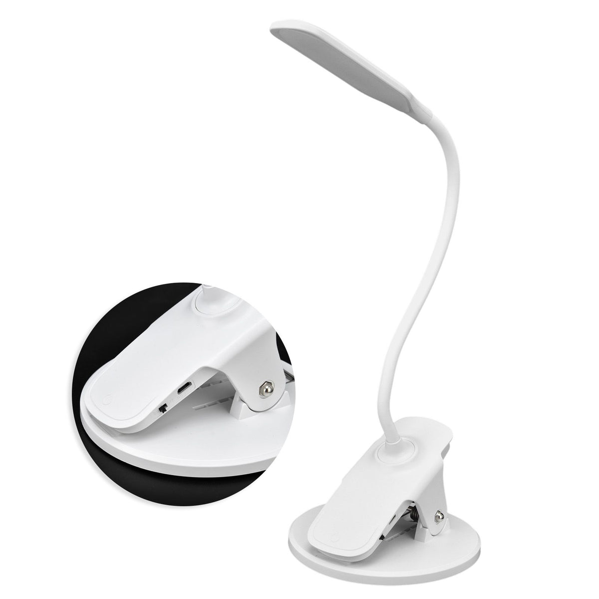 Intelligent Eye Caring Desk Lamp Folding Night Reading Lamp USB Powered Clip Desk Lamp Dorm Light