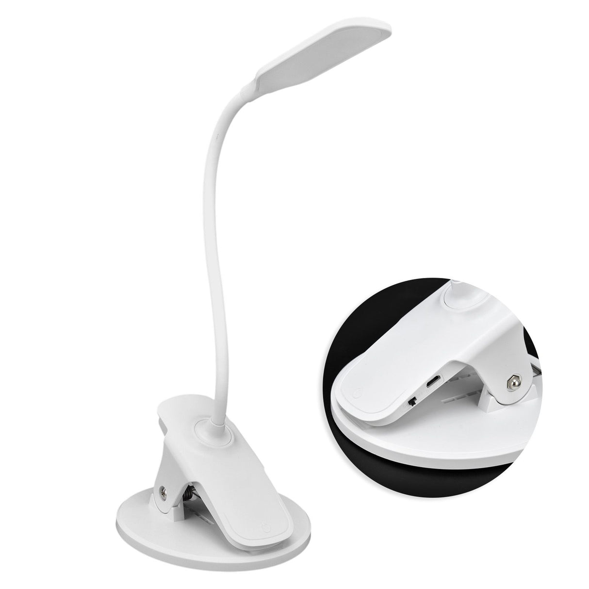 Intelligent Eye Caring Desk Lamp Folding Night Reading Lamp USB Powered Clip Desk Lamp Dorm Light