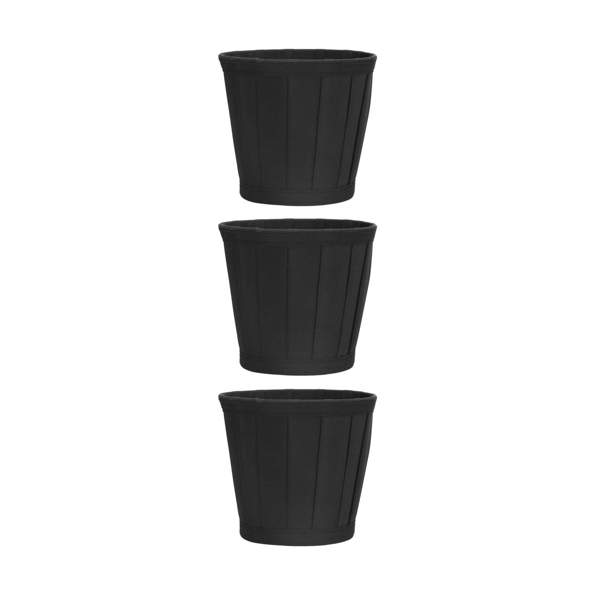 3PCS Cloth Lampshade E14 Clip On Fabric Lamp Cover for Chandelier Wall Lamp Office Home Decor(Black )