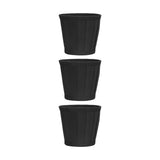 3PCS Cloth Lampshade E14 Clip On Fabric Lamp Cover for Chandelier Wall Lamp Office Home Decor(Black )