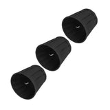 3PCS Cloth Lampshade E14 Clip On Fabric Lamp Cover for Chandelier Wall Lamp Office Home Decor(Black ) - 45-Degree Angle