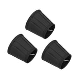 3PCS Cloth Lampshade E14 Clip On Fabric Lamp Cover for Chandelier Wall Lamp Office Home Decor(Black )