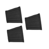 3PCS Cloth Lampshade E14 Clip On Fabric Lamp Cover for Chandelier Wall Lamp Office Home Decor(Black )