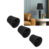 3PCS Cloth Lampshade E14 Clip On Fabric Lamp Cover for Chandelier Wall Lamp Office Home Decor(Black ) - Extra Image