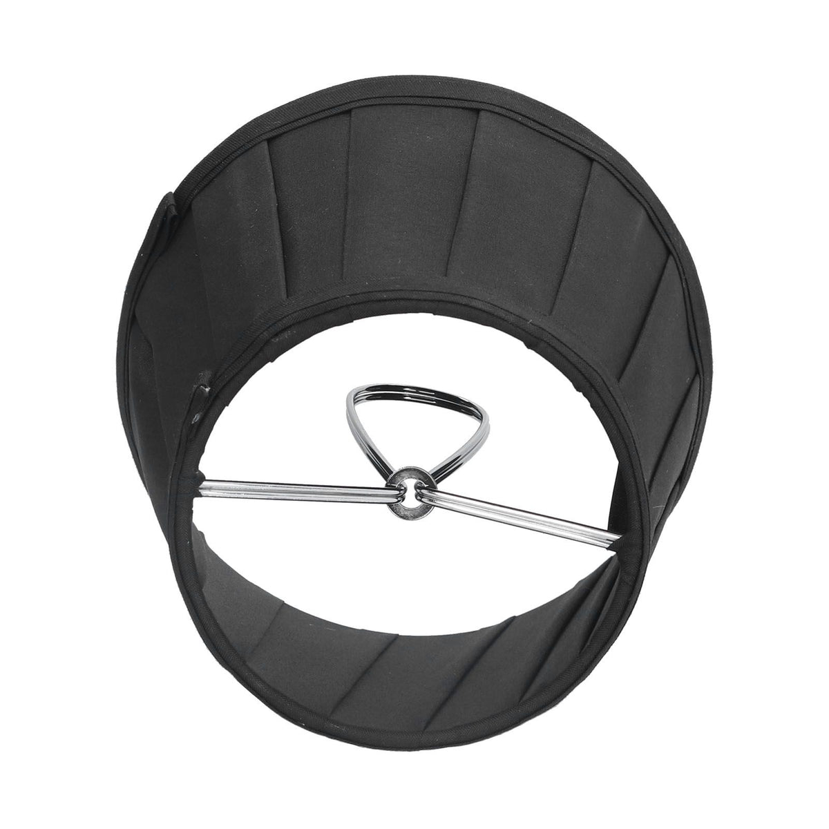 3PCS Cloth Lampshade E14 Clip On Fabric Lamp Cover for Chandelier Wall Lamp Office Home Decor(Black )