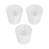3PCS Cloth Lampshade E14 Clip On Fabric Lamp Cover for Chandelier Wall Lamp Office Home Decor(White ) - 45-Degree Angle