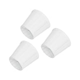 3PCS Cloth Lampshade E14 Clip On Fabric Lamp Cover for Chandelier Wall Lamp Office Home Decor(White )