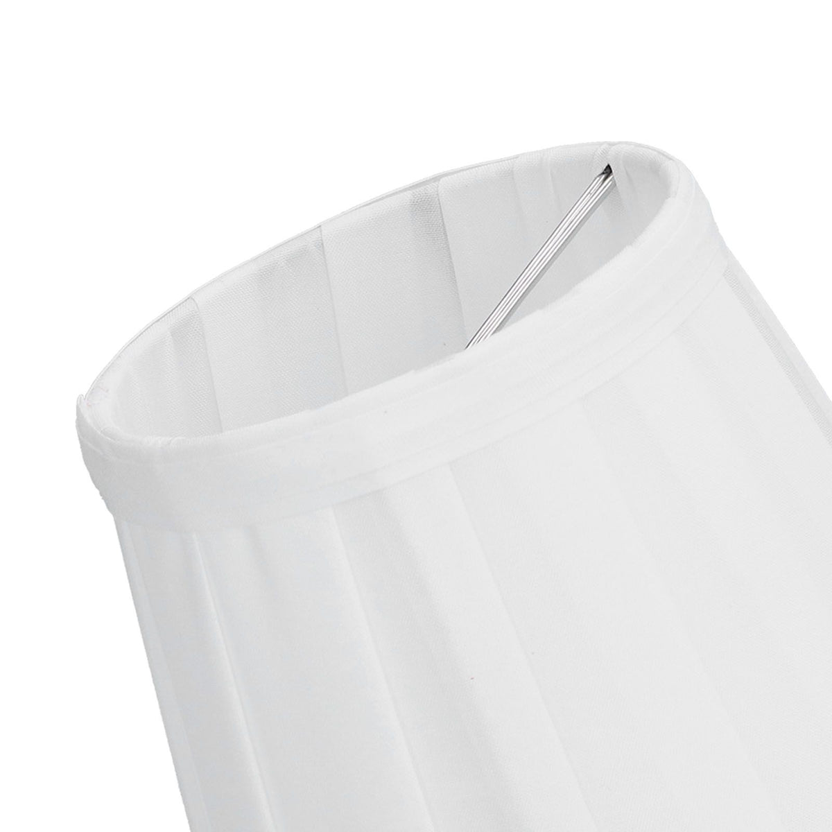 3PCS Cloth Lampshade E14 Clip On Fabric Lamp Cover for Chandelier Wall Lamp Office Home Decor(White )