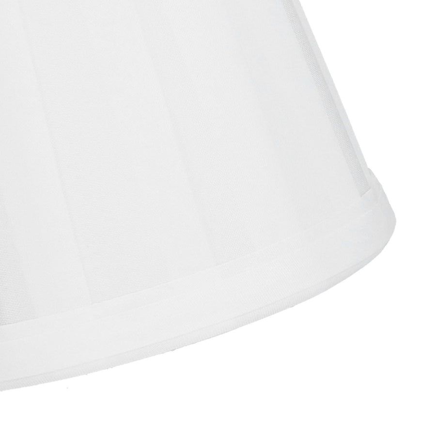 3PCS Cloth Lampshade E14 Clip On Fabric Lamp Cover for Chandelier Wall Lamp Office Home Decor(White )
