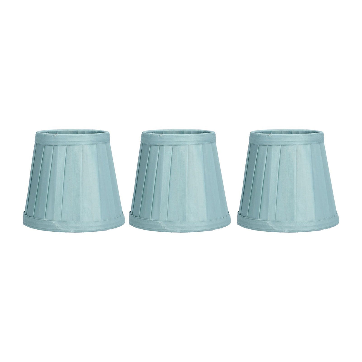 3PCS Cloth Lampshade E14 Clip On Fabric Lamp Cover for Chandelier Wall Lamp Office Home Decor(Dark Green )