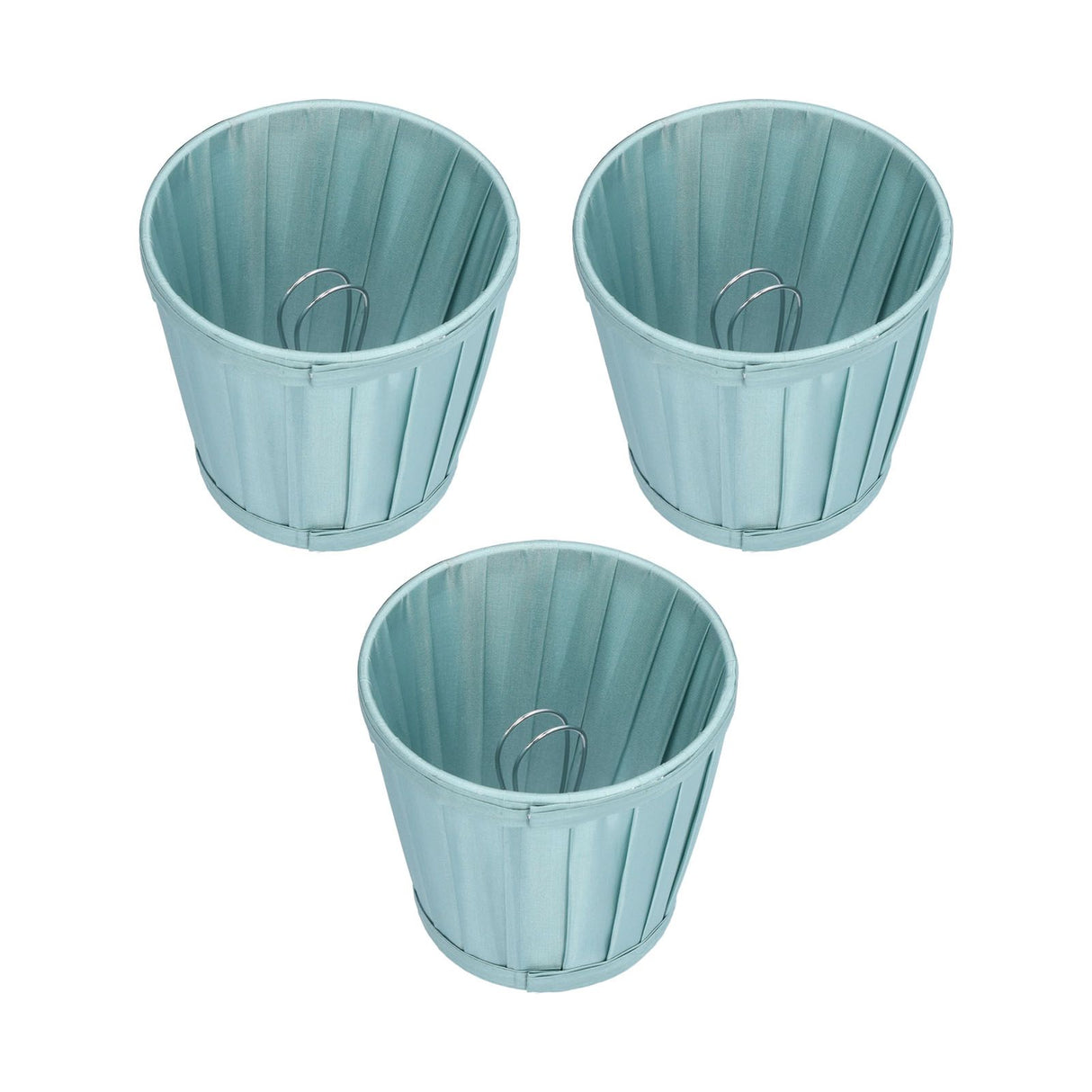 3PCS Cloth Lampshade E14 Clip On Fabric Lamp Cover for Chandelier Wall Lamp Office Home Decor(Dark Green )