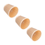 3PCS Cloth Lampshade E14 Clip On Fabric Lamp Cover for Chandelier Wall Lamp Office Home Decor(Light Gold ) - Front View