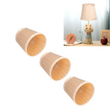 3PCS Cloth Lampshade E14 Clip On Fabric Lamp Cover for Chandelier Wall Lamp Office Home Decor(Light Gold ) - Extra Image