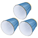3PCS Cloth Lamp Shade E14 ClipOn Lampshade for Candle Chandelier Wall Lamp Table Light Indoor Decor(Dark Blue )