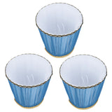 3PCS Cloth Lamp Shade E14 ClipOn Lampshade for Candle Chandelier Wall Lamp Table Light Indoor Decor(Dark Blue ) - Close-Up Angle