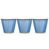 3PCS Cloth Lamp Shade E14 ClipOn Lampshade for Candle Chandelier Wall Lamp Table Light Indoor Decor(Dark Blue )