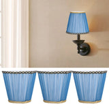 3PCS Cloth Lamp Shade E14 ClipOn Lampshade for Candle Chandelier Wall Lamp Table Light Indoor Decor(Dark Blue ) - Extra Image