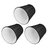 3PCS E14 ClipOn Cloth Lamp Shade Modern Fabric Lampshade Table Light Cover for Candle Chandelier(Black ) - Extra Image