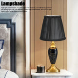 3PCS E14 ClipOn Cloth Lamp Shade Modern Fabric Lampshade Table Light Cover for Candle Chandelier(Black )