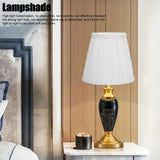 3PCS E14 ClipOn Cloth Lamp Shade Modern Fabric Lampshade Table Light Cover for Candle Chandelier(White )