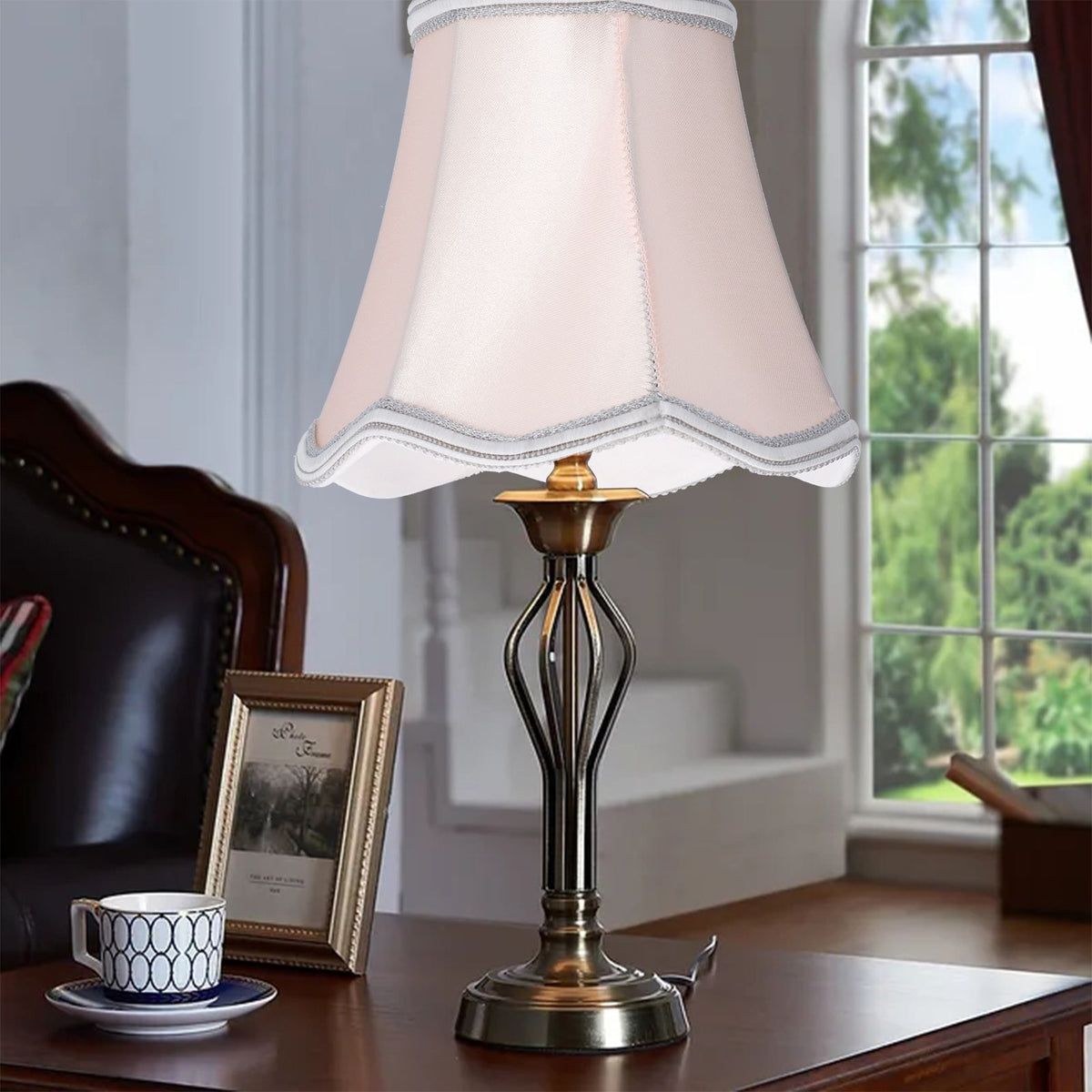 3Pcs Indoor Lamp Shades ClipOn E14 Modern Lampshades for Home Bedroom Hotel Shop Restaurant Decor Pink